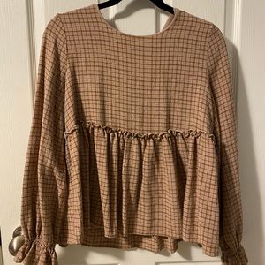 Zara peplum top